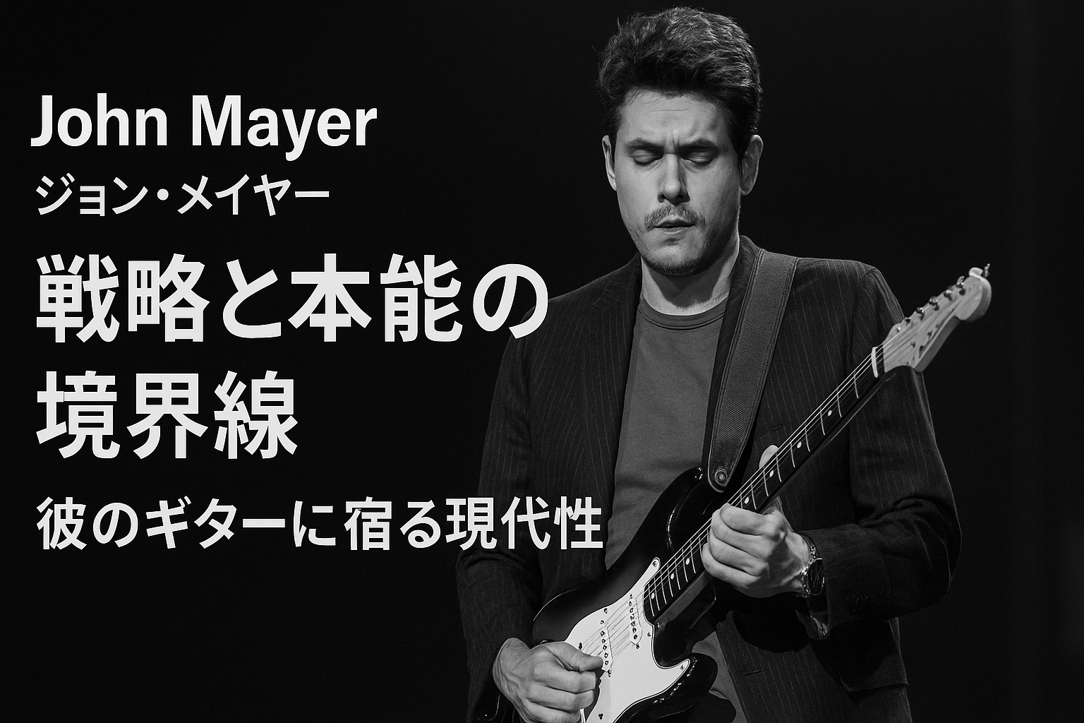 John Mayer｜戦略と本能の境界線：彼のギターに宿る現代性